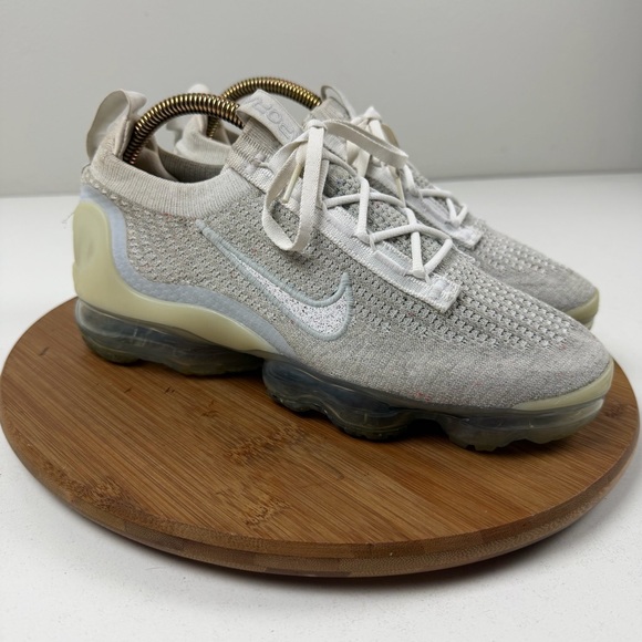 Nike Shoes - Nike Women’s VaporMax Flyknit Sneakers — Cream/White